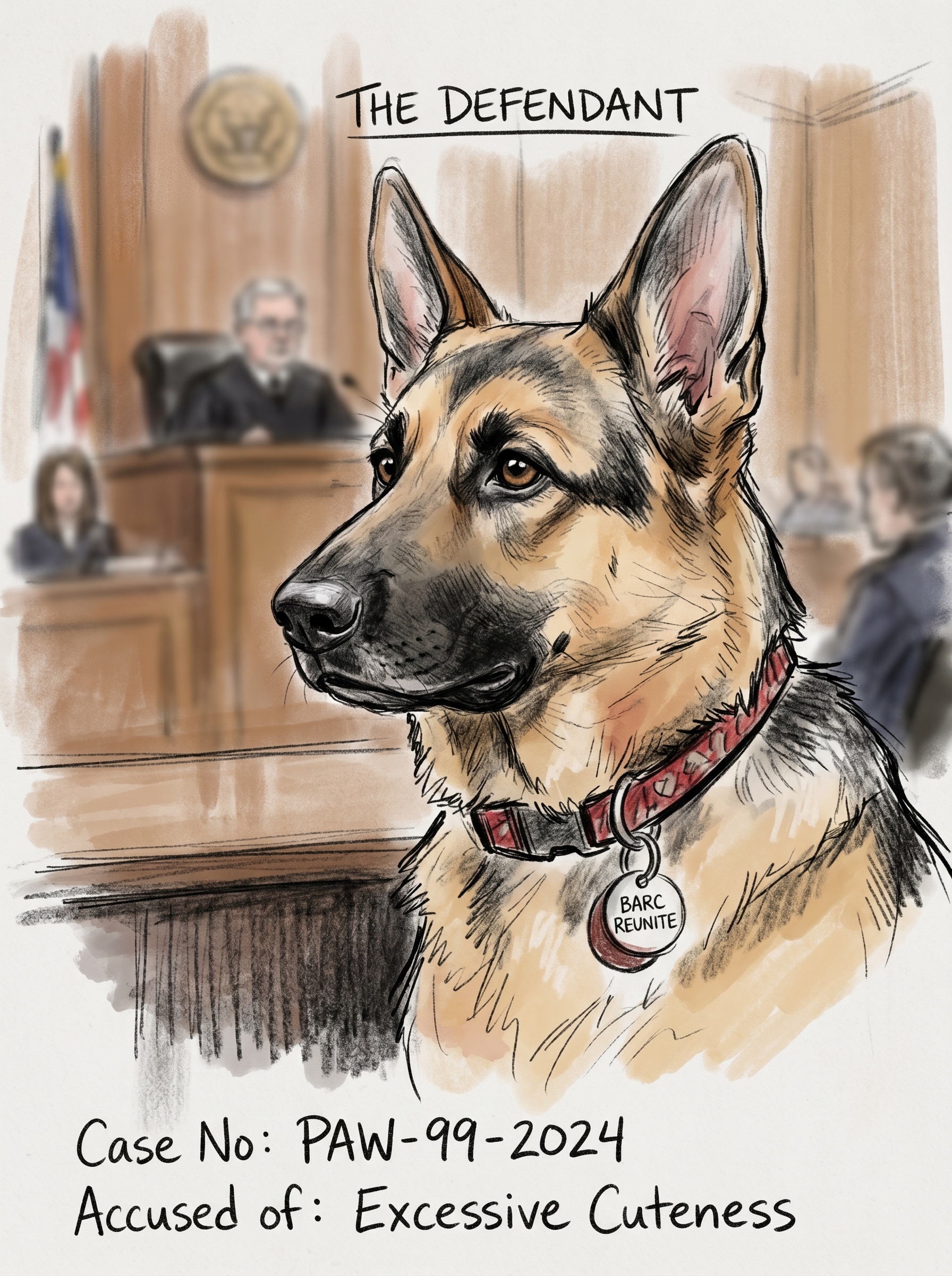 Thor — courtroom sketch