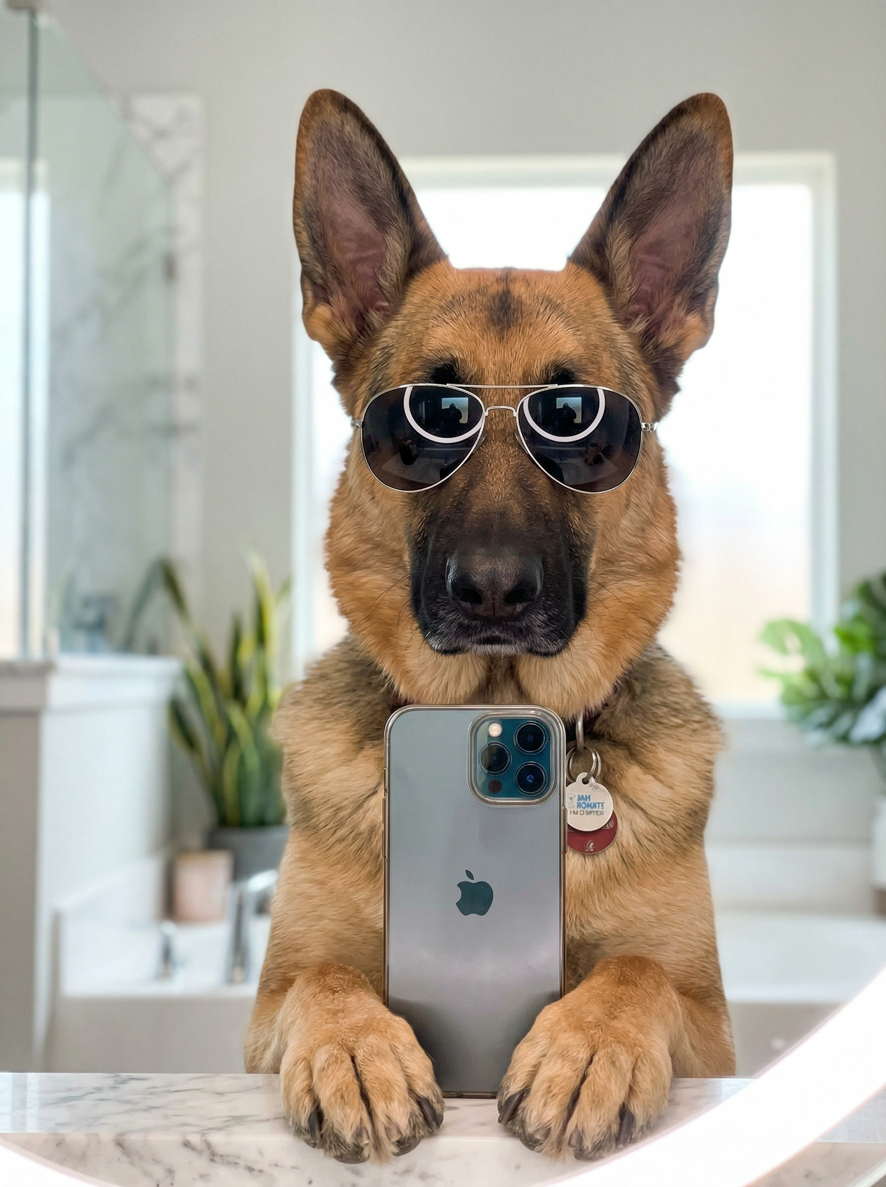 Thor — Influencer Selfie Mode, sunglasses and phone